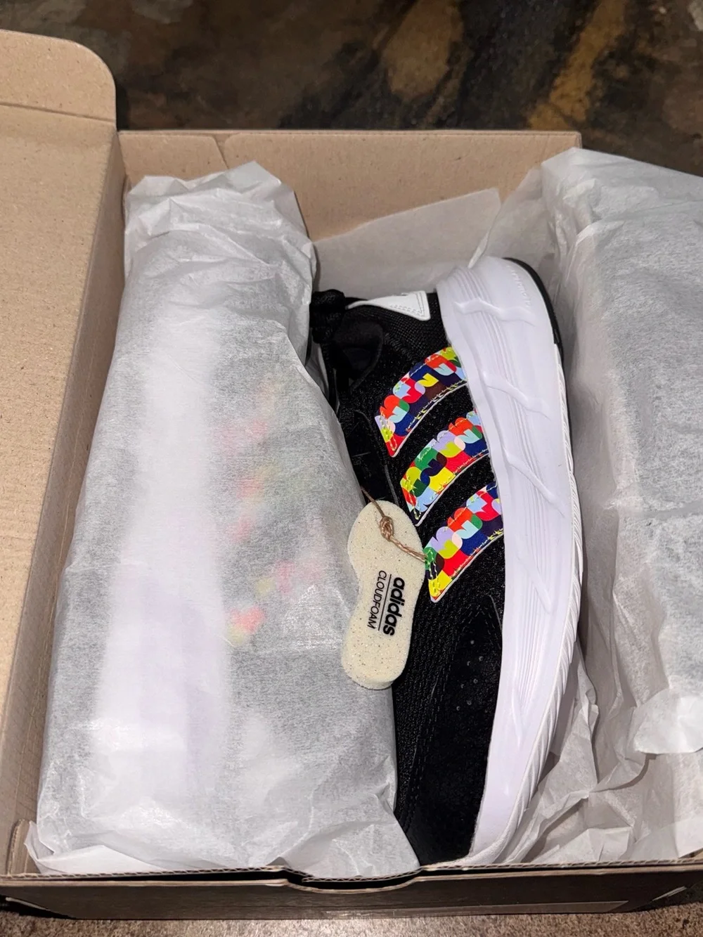 BNIB Adidas FIFA Volunteer Cloudfoam Black Running Shoes Astrastar